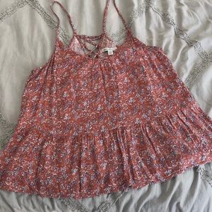 Dusty Rose Flowy Tank Top